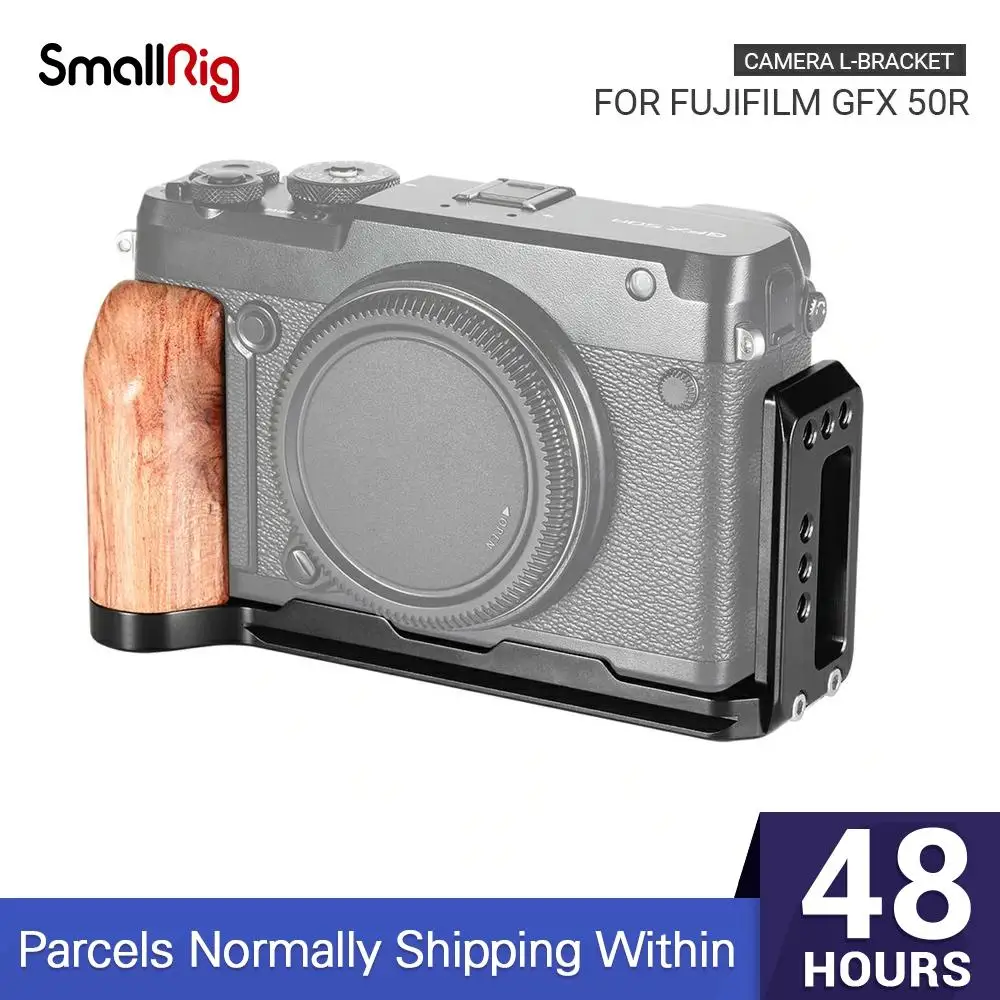 SmallRig L образный кронштейн с деревянной ручкой для FUJIFILM GFX 50R Arca Swiss Стандартная