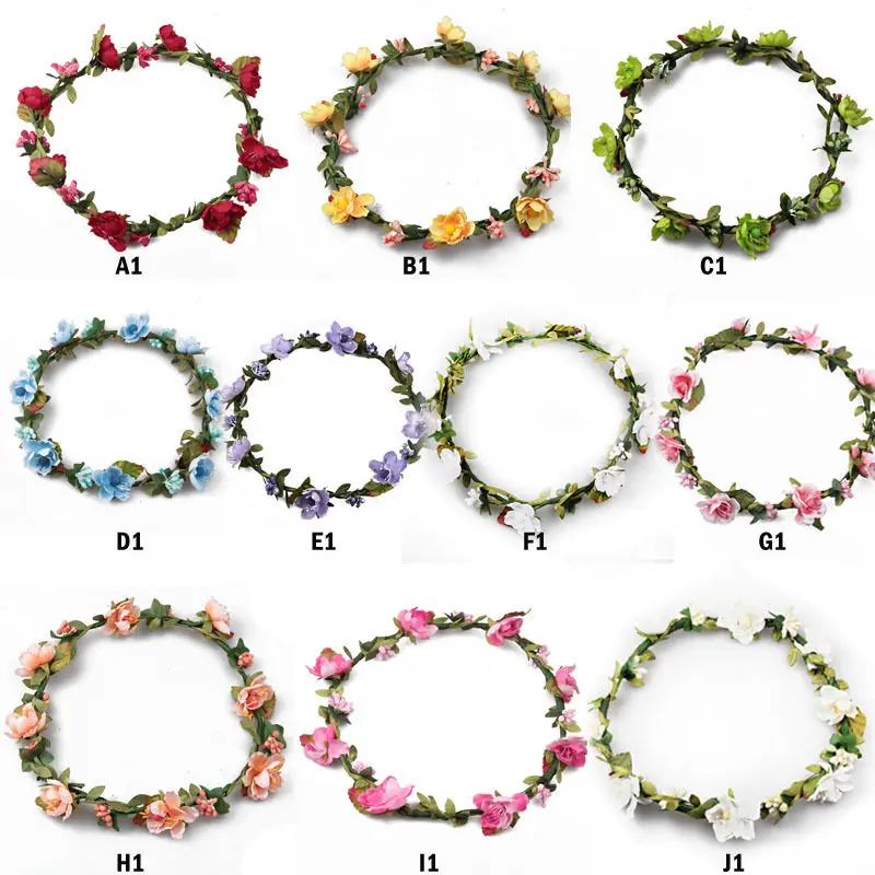 Цветочная повязка на голову гирлянда цветок свадебный ободок фестиваль Бохо