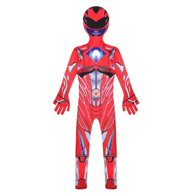 Halloween Costumes for Kids Power Mecha Five Beast Super Action Figures Rangers Battle Neuro Mystic Force Cosplay Jumpsuits | Детская
