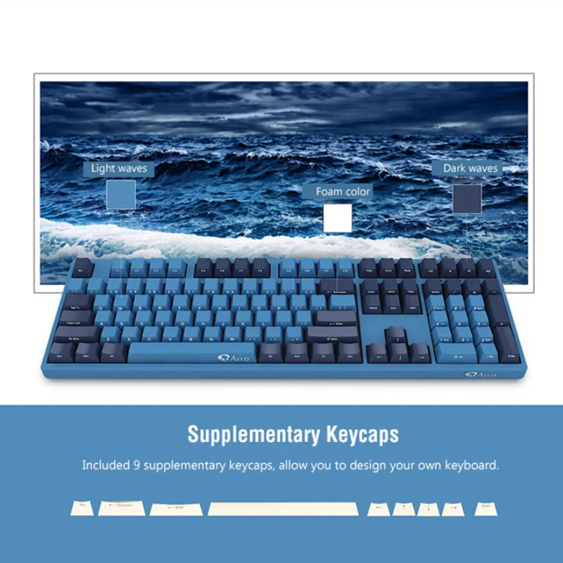 AKKO 3108/3087 SP игровая механическая клавиатура с океанической звездой 108 ключ/87 ключ Вишневый выключатель MX 1ms скорость usb type-C для компьютерных игр