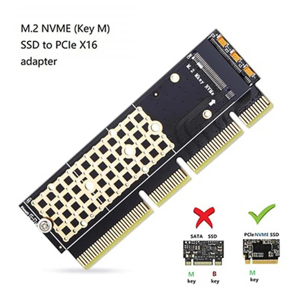 M.2 NVME PCIE для M2 адаптер Светодиодный Накопитель SSD с протоколом x16 карты расширения