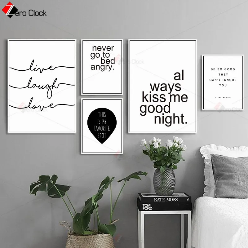 Nordic простой цитаты Плакаты и печатает текст слова холст картина печатный плакат