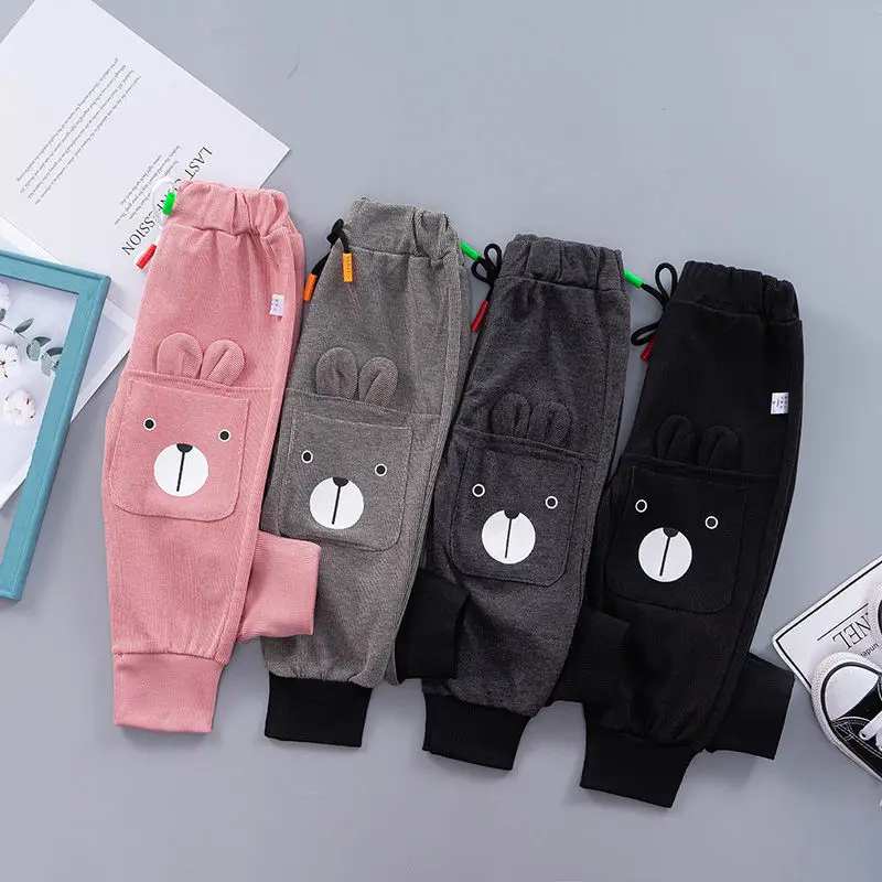 Лидер продаж детские хлопковые брюки повседневные для мальчиков и девочек