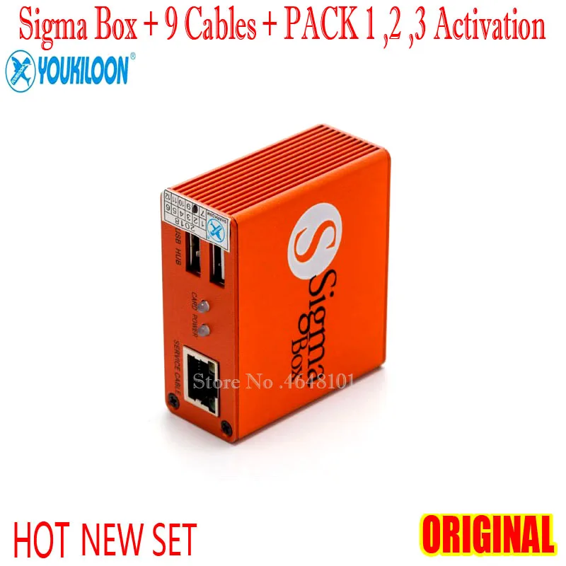 Новинка 2022 100% оригинальная Sigma Box + 9 кабелей (с упаковкой 1 PACK2 PACK3 активация) новое