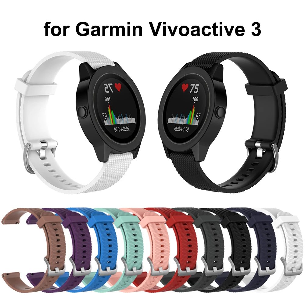 Силиконовый ремешок на запястье для Garmin vivoactive 3 Forerunner 645 сменный часов vivoactive3