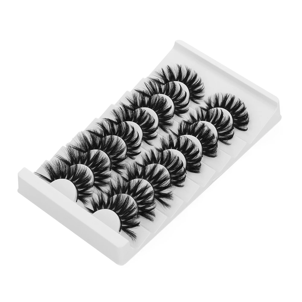 Накладные ресницы объемные пушистые грязные ручная работа 5/8 пар|Накладные