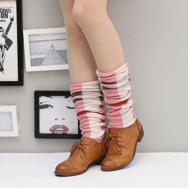 

2021 Manufacturer's Thickened Autumn And Winter Fashion Socks Women's Knitted Claf Warm Cover Matching Versatile Wool Adult Sox