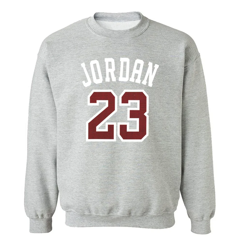 Осень-зима, флисовая Толстовка для мужчин Jordan 23, толстовка, Новая повседневная мужская толстовка с круглым вырезом, пуловеры Harajuku, спортивная одежда