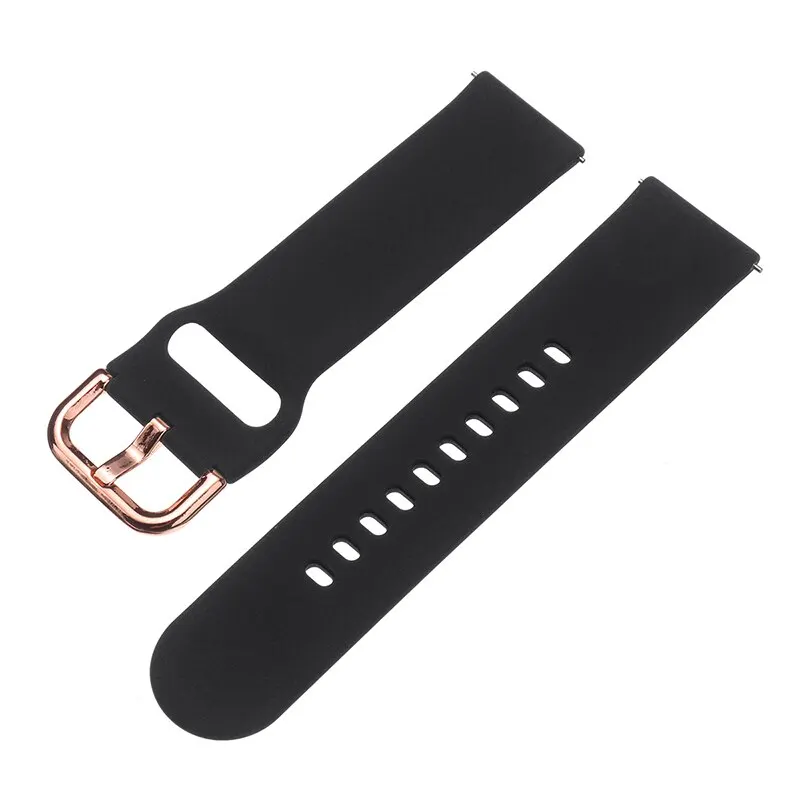20mm Replacement Watch Strap Adjustable Watchband For Samsung Galaxy Watch Active 2 Silicone Band Smart Watch Accessories