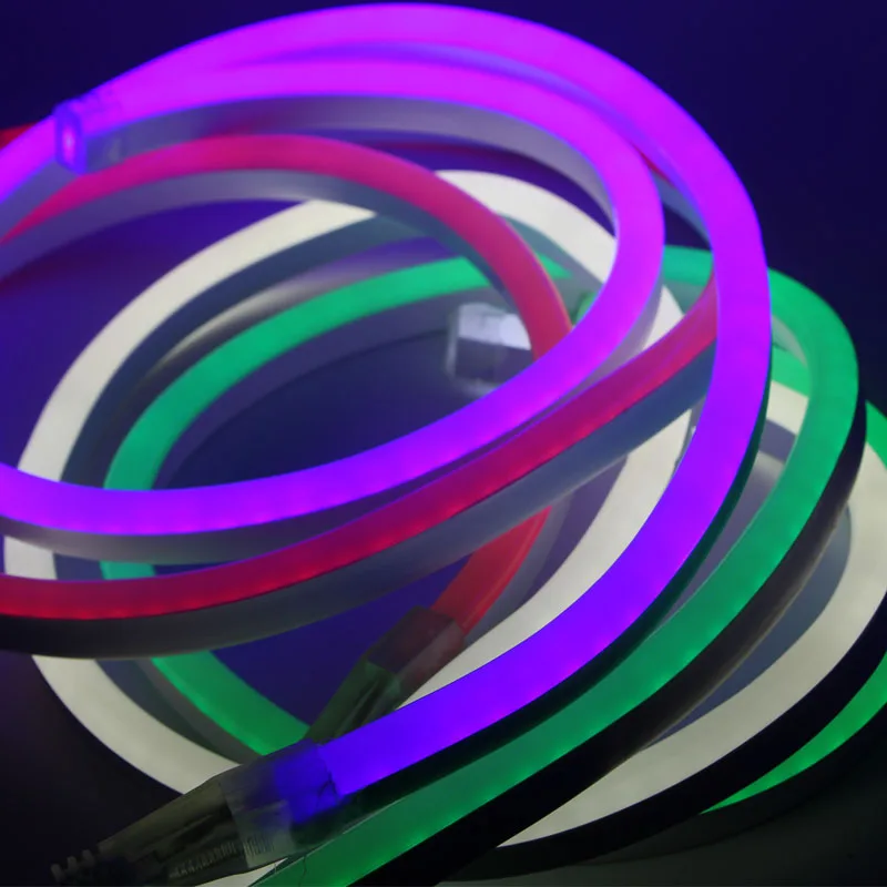 Неоновые трубчатые светодиодные светильники 1 м-20 м лента с разъемом питания