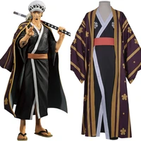 one piece trafalgar lawtrafalgar d water law cosplay costume kimono robe full suit outfits halloween carnival costumes