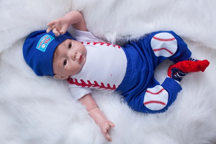 Кукла NPKDOLL 22 дюйма Reborn 55 см мягкая силиконовая кукла reborn Реалистичная игрушки для