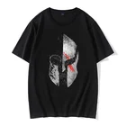 Футболка мужская в стиле Харадзюку, винтажная тенниска с принтом спартанского шлема, Классная майка Молон, Лабри, 3XL