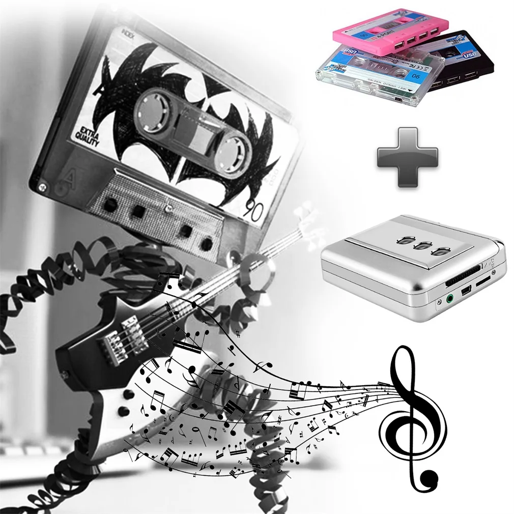 USB Кассетная лента MP3 конверсионный плеер цифровой конвертер аудио выход Plug and Play