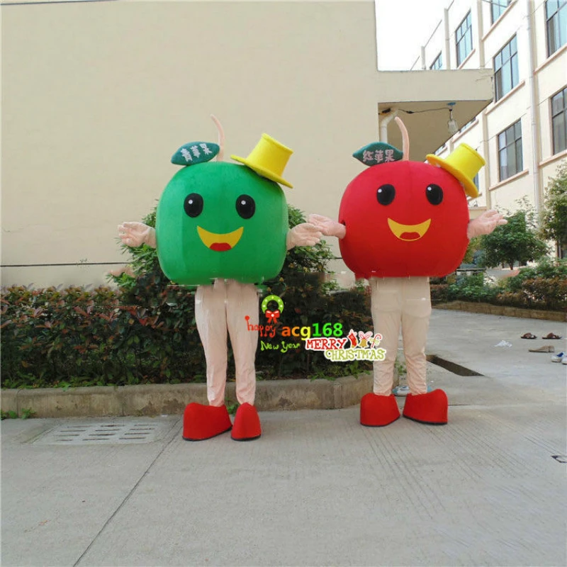 

Furry Costume Fruit Advertising Mascot Costume Apple Cosplay Suit Party Fancy Dress Up Clothes for Carnival Adult Size