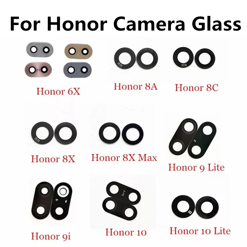 Стеклянная крышка для объектива задней камеры Huawei Honor 6X 7X 8X MAX 8A 8C 9i 9 10 Lite наклейки