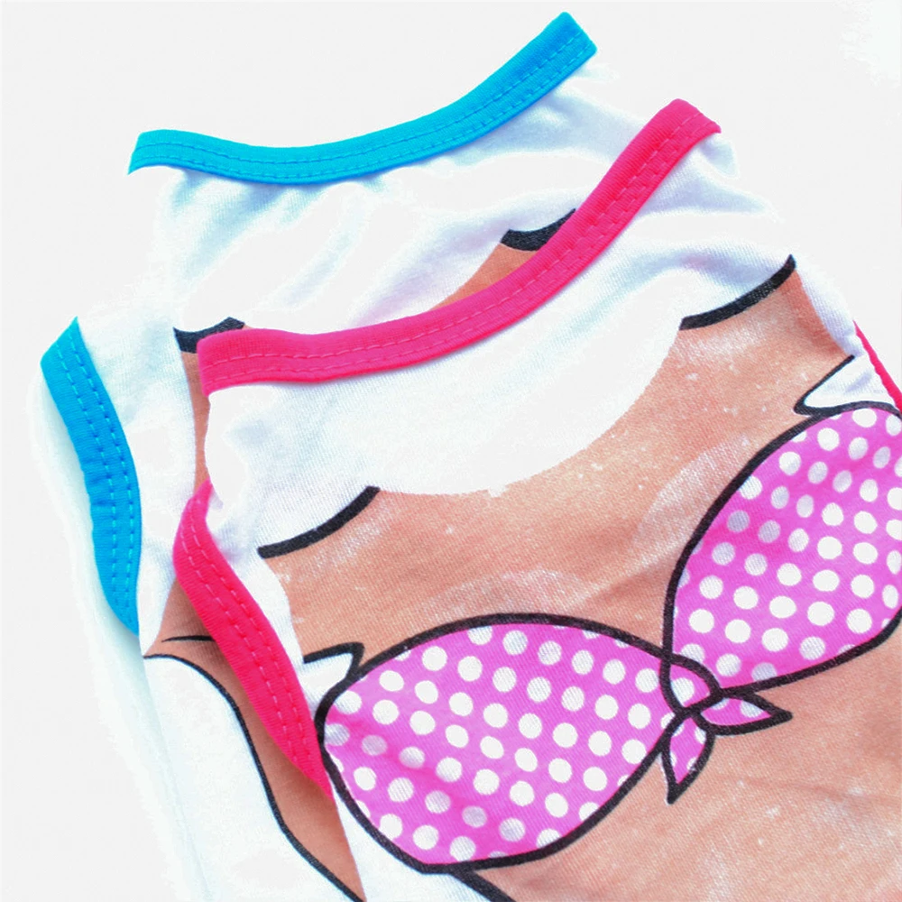 Одежда для автоматический поводок собак летний Повседневный жилет бикини Грудь