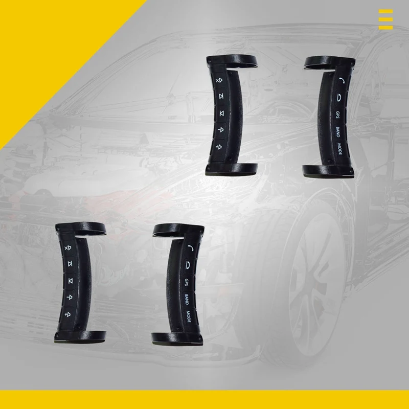 

1 Set Universal Square Control Steering Wheel Controller Universal Wireless Multifunctional DVD Navigation Button Remote Control