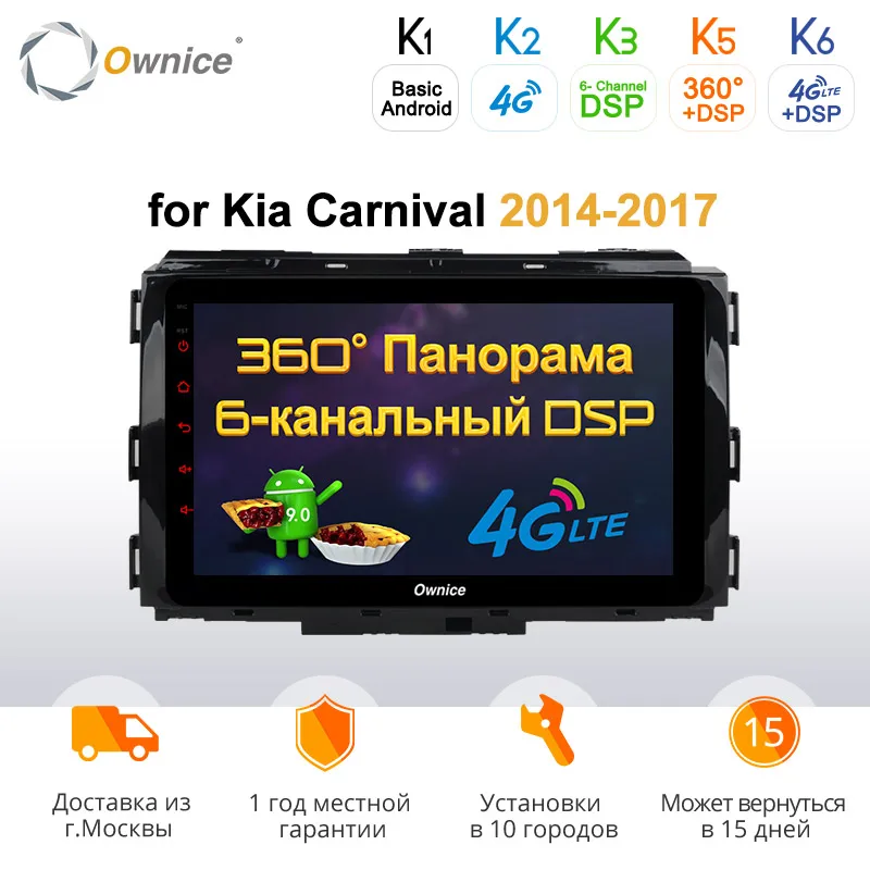 Ownice K3 K5 K6 8 ядер Android 9 0 360 панорамный автомобильный DVD плеер GPS для KIA Carnival 2014 2015 2016 2017