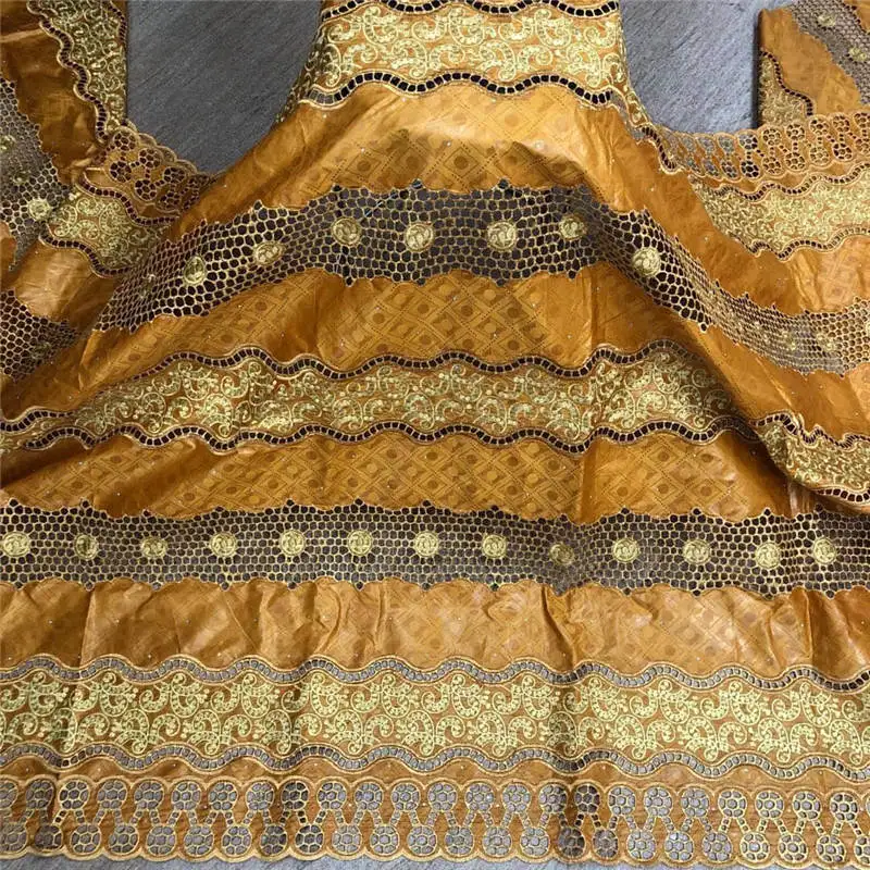 

bazin riche embroidered fabrics latest bazin brode with stones african nigerian sewing materials 5yards ! HL72521