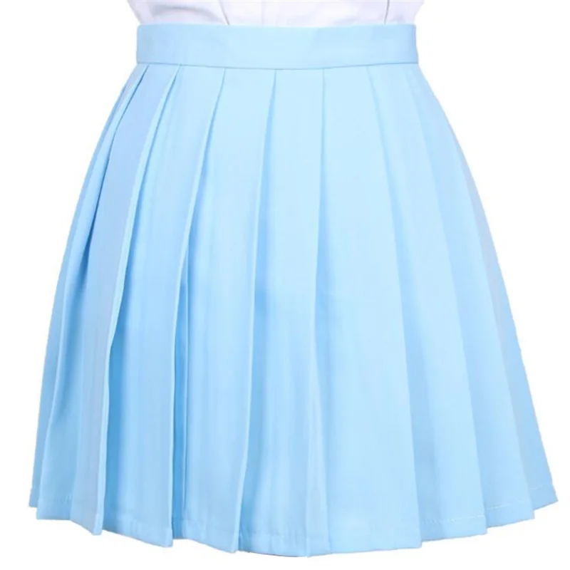 Японский плиссированные Cos макароны с юбкой высокой талией женские юбки Kawaii