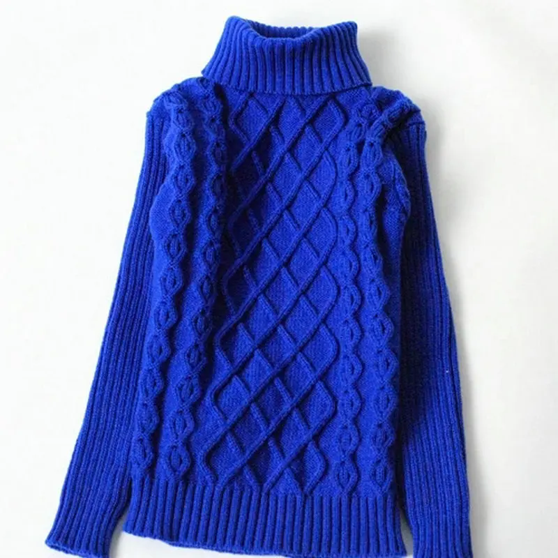 

JO&MI 2020 autumn children turtleneck sweaters girls solid high collar pullover kids sweaters girls clothes