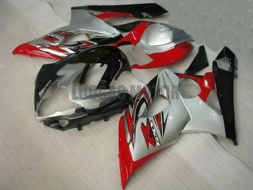 

Bodywork Injection molding Silver Red Black fairings kit for fairing SUZUKI 2005 2006 Body kits K5 K6 GSXR1000 GSXR 1000 05 06