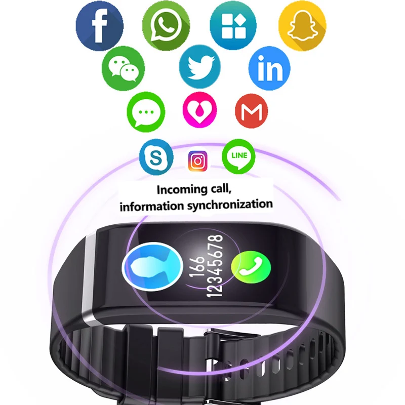 2020 смарт браслет для женщин фитнес трекер IP67 водонепроницаемый пульсометр