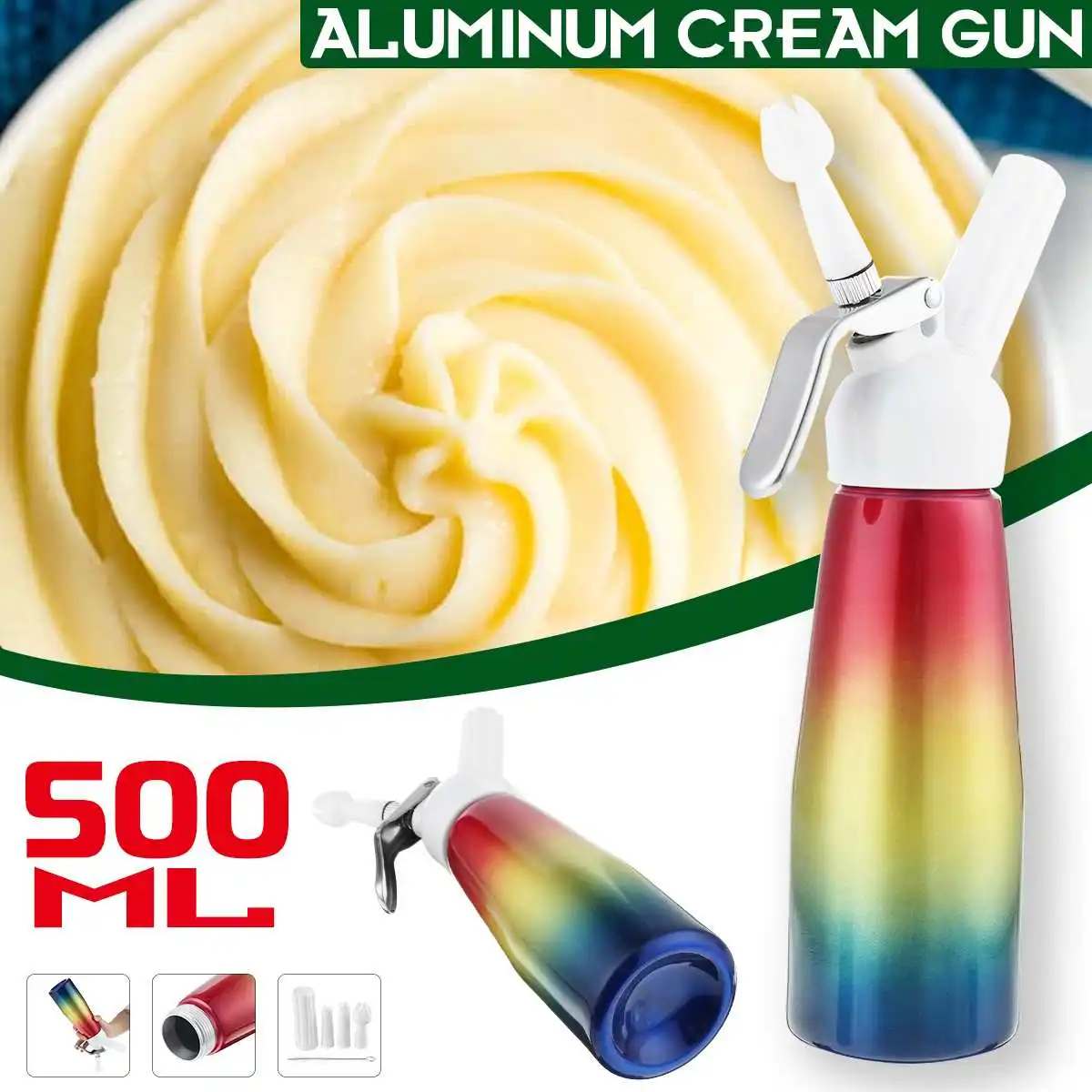 

Кухонный пистолет для взбивания крема, 500 мл