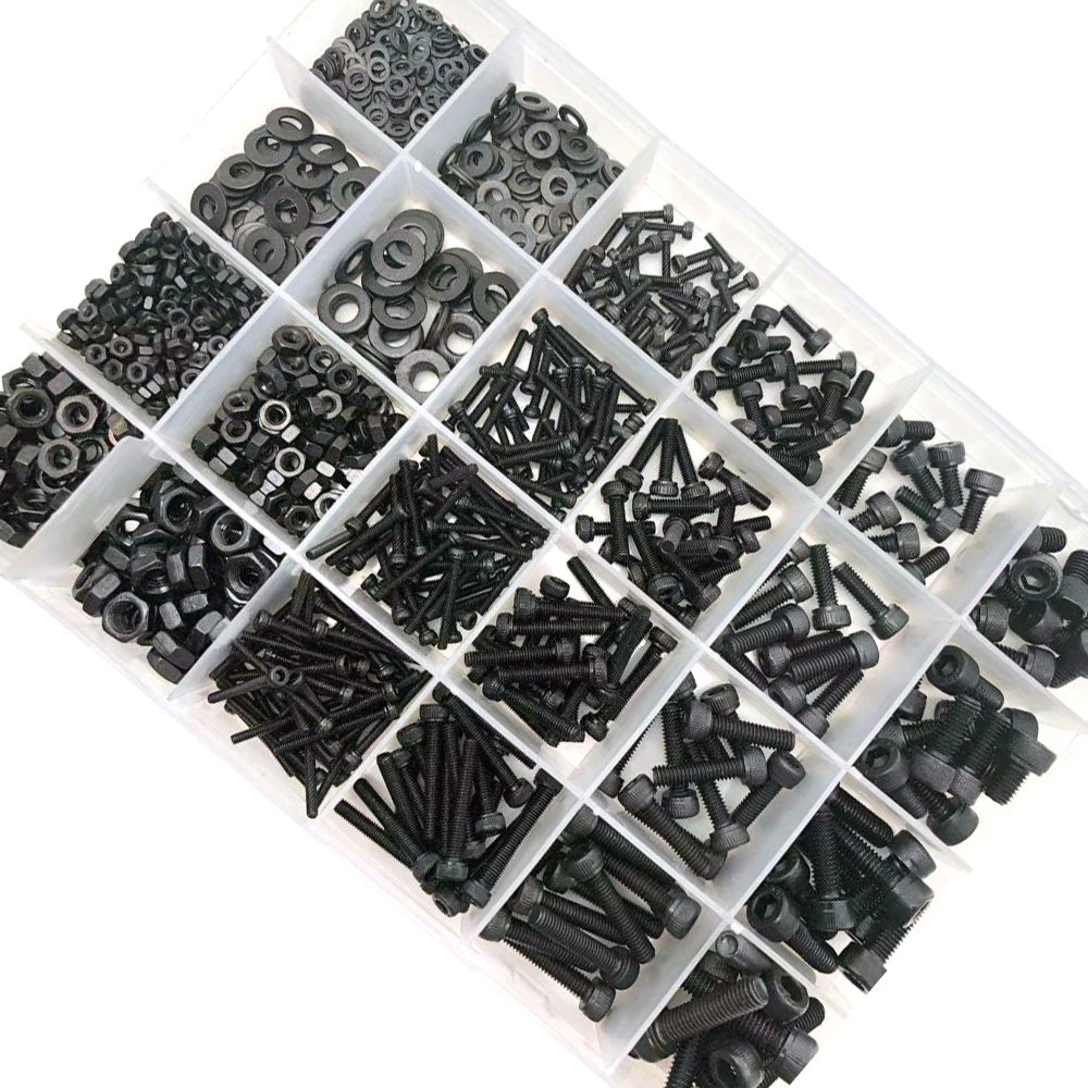 400/1060X M1.6 M2 M3 M4 M5 Black12.9 Класс Сталь Allen шестигранный Набор торцевых головок Кепки