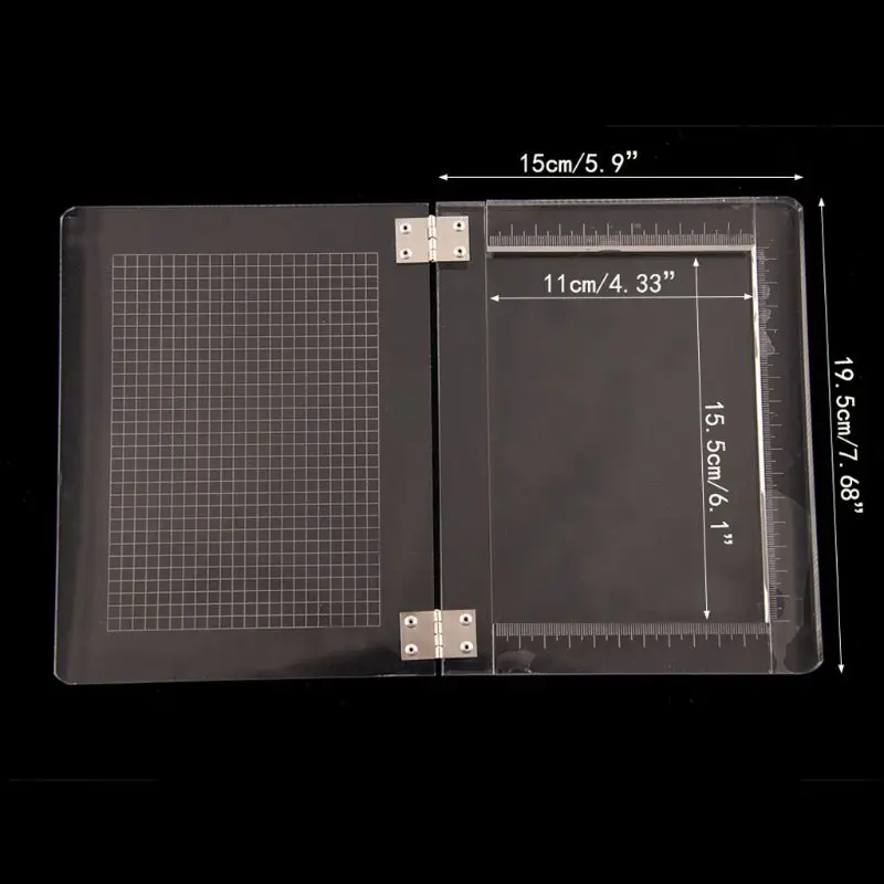 

Multifunctional DIY transparent handle stamp cover for scrapbooking, photo album, acrylic stamp positioning decoration tool