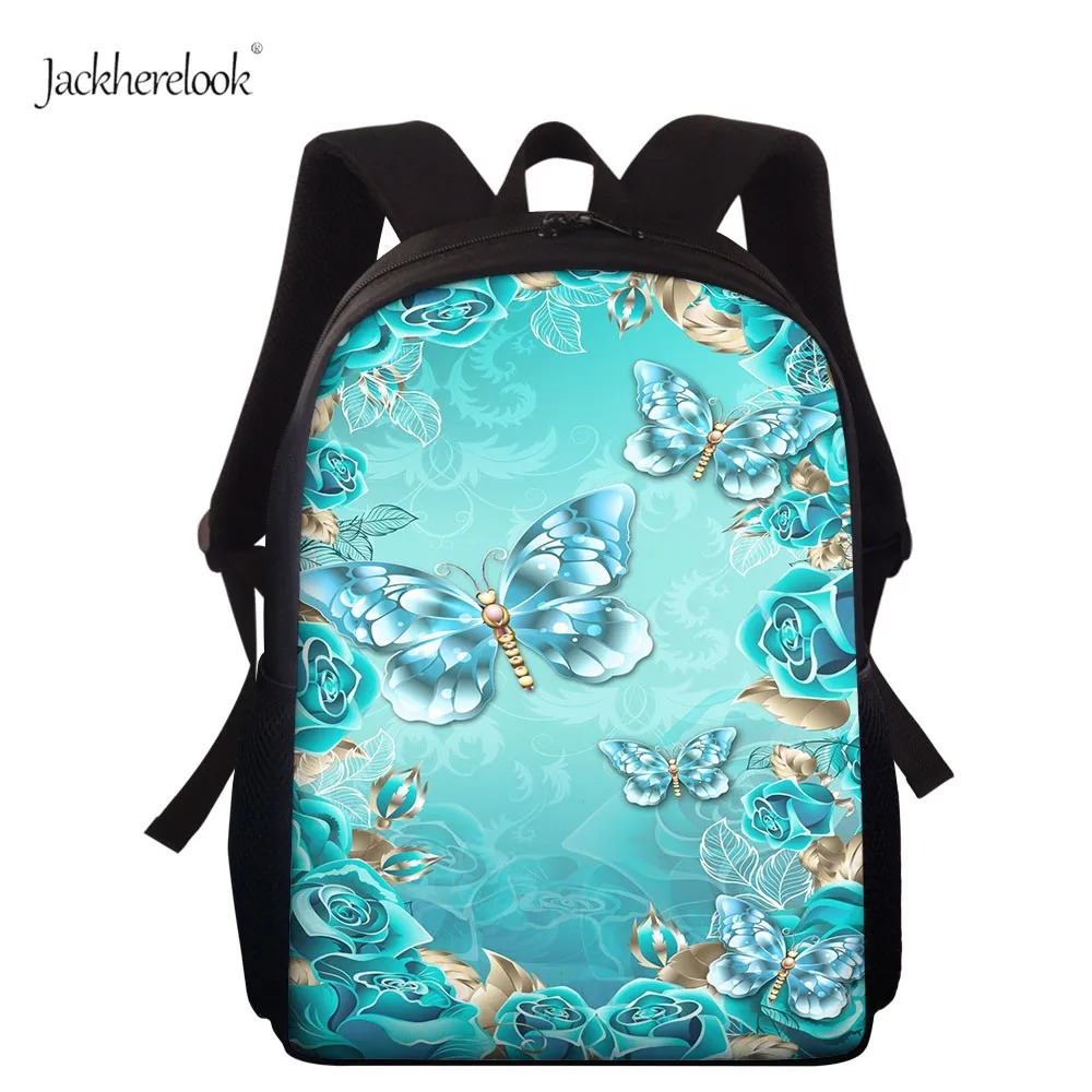 

Jackherelook, детский школьный рюкзак с животным рисунком, 3D красивая бабочка, рюкзак на заказ для девочек, детская сумка для книг с принтом, Mochila ...