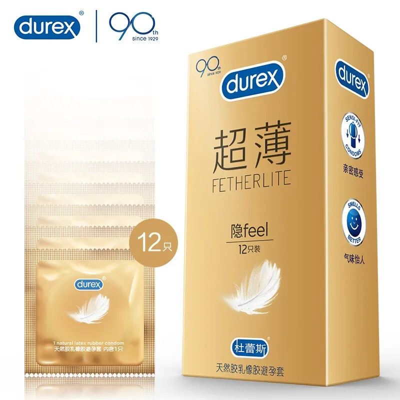 Презервативы Durex с дополнительной смазкой ультратонкий рукав для пениса из