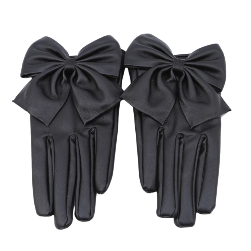 

Женские Мотоциклетные Перчатки из ПУ кожи, с заклепками