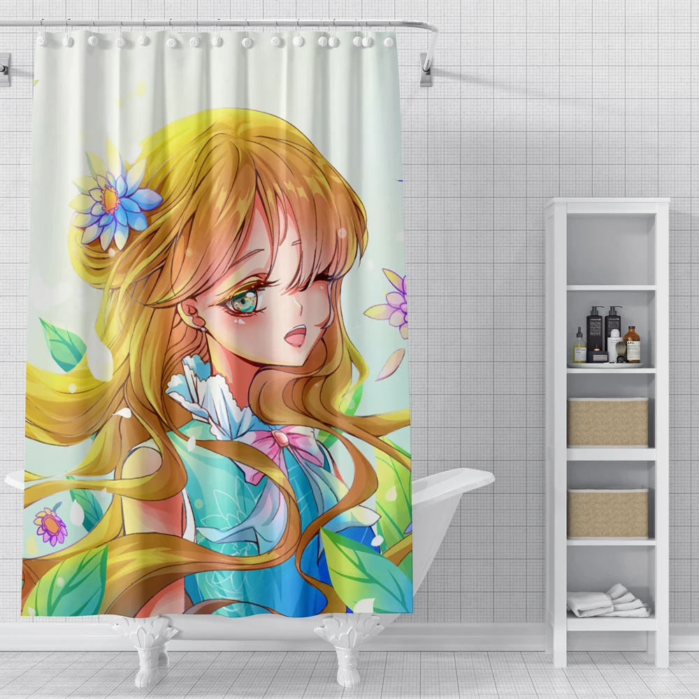 Красивые шторы для душа с рисунком девушек водонепроницаемая ткань Штора ванной