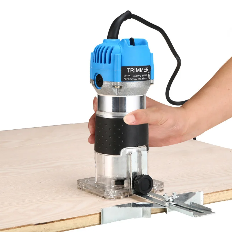 

800W Woodworking Electric Trimmer Wood Milling Engraving Slotting Trimming Machine Carving Machine Router Wood