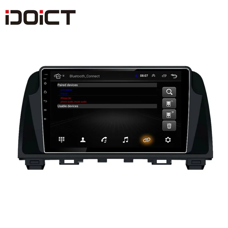 Автомобильный DVD плеер IDOICT Android 8 1 GPS навигация мультимедийный для Mazda 6 Atenza радио