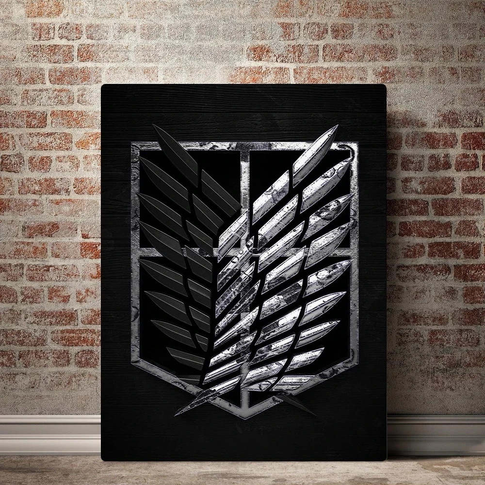 

HD Prints Attack On Titan Japan Anime Canvas Painting Wall Art Black Poster Home Decor Pictures Living Room Modular Framework