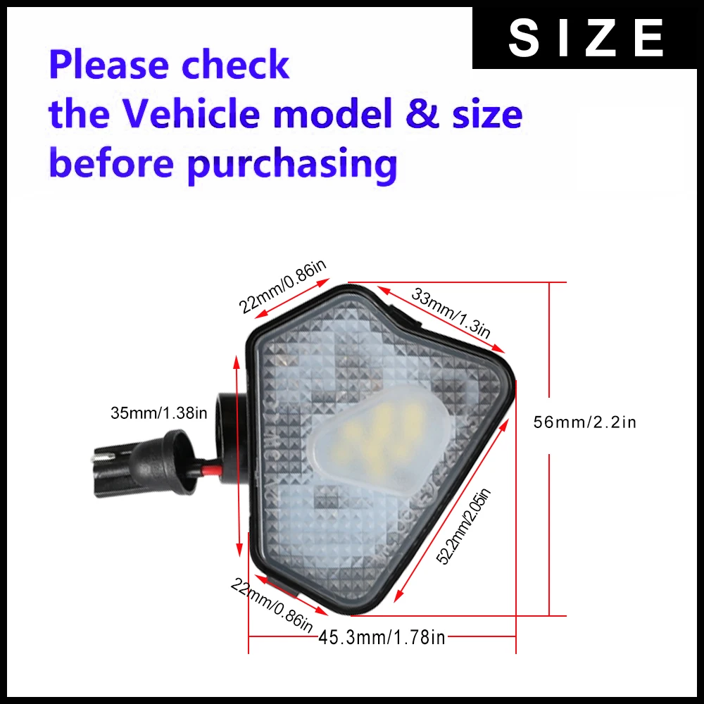 2x 9smd светодиодный светильник под боковым зеркалом для Mercedes Benz W204 W212 W176 W246 C219 W221 ACES CLS GLK класс автомобиля лужа лампа