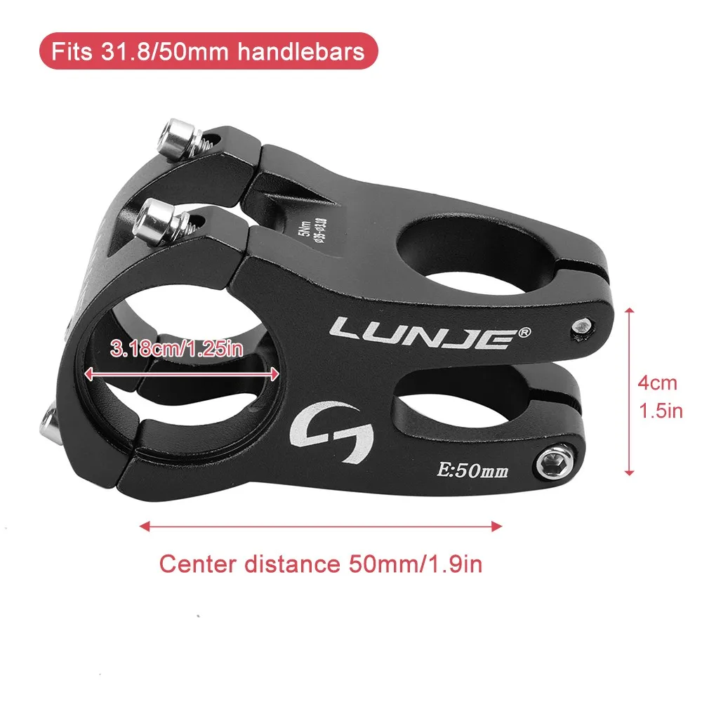31.8mm MTB Bike Handlebar Stem Aluminum Alloy Mountain Bicycle Riser 35mm 50mm Outdoor Cycling Parts Accessories | Спорт и