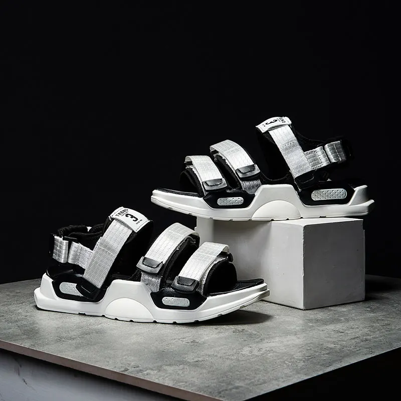 

New Thick Sole Fashion Sandals Men Open Toe Canvas Slipper Sandals Summer Shoes Men Sandalias