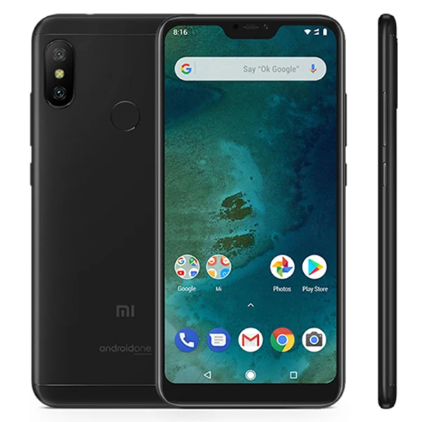 Глобальная версия Xiaomi Mi A2 Lite, 4 Гб ОЗУ, 64 Гб ПЗУ, мобильный телефон Snapdragon 625, четыре ядра, 5,84 дюймов, 19:9, полный экран, двойная камера ai - Цвет: Black