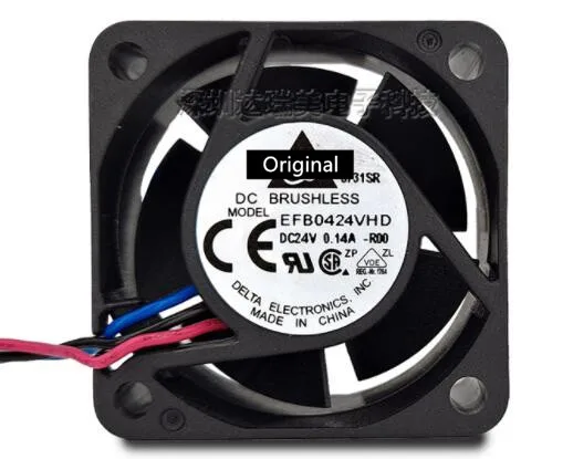 Оригинальный новый 100% рабочий EFB0424VHD частота двойной шарикоподшипник охлаждающий вентилятор 24 В 0.14A 4020 40 мм