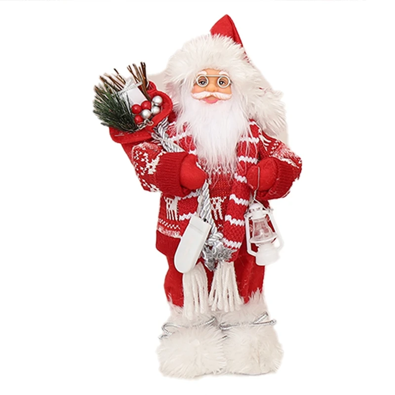 

Красный Санта-Клаус украшение для дома стоячий Санта-Клаус рождественские украшения Новогодние детские подарки