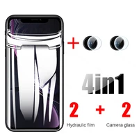 hydrogel film screen protector for iphone 11 12 pro x xr xs max back camera lens glass for iphone se 6 7 8 plus screen protector
