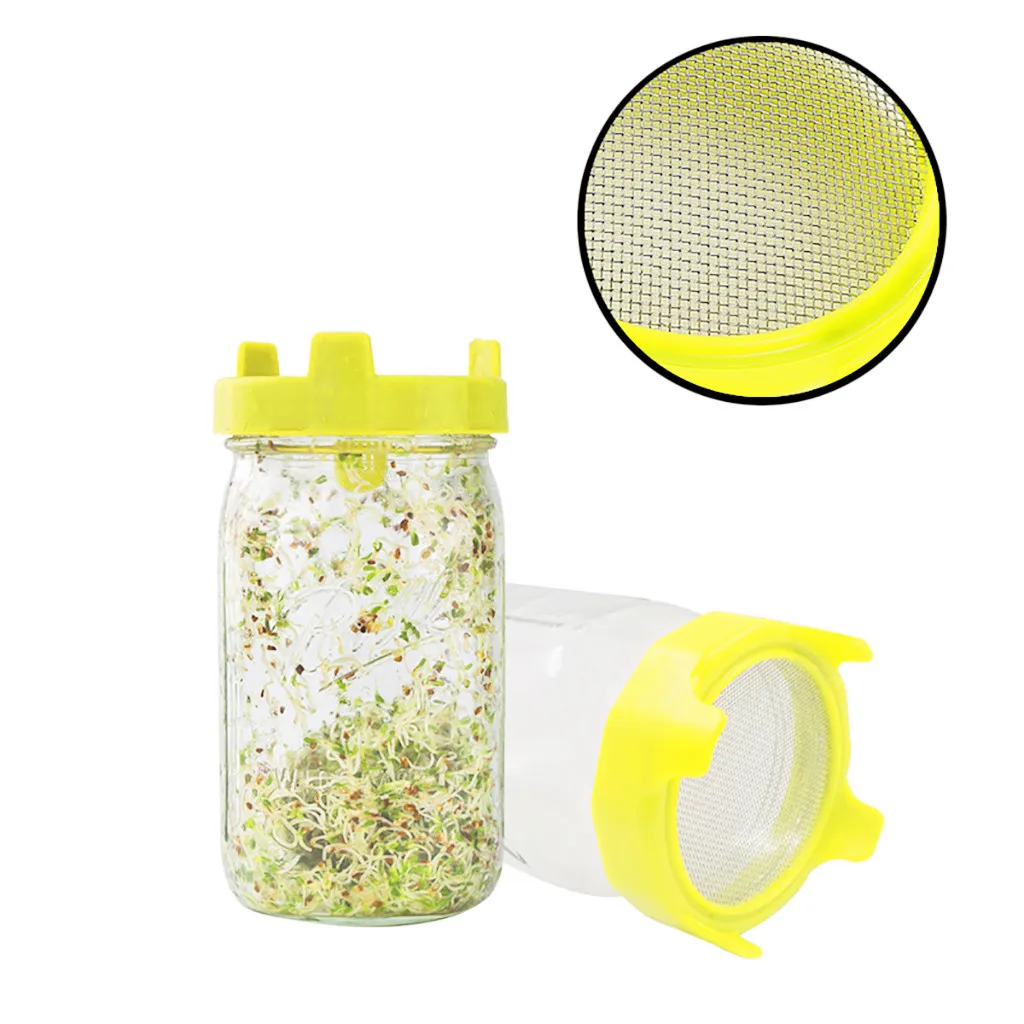 Фильтр Mason крышка банки Sprouting чистая крышка фасоли Sprouts фильтр