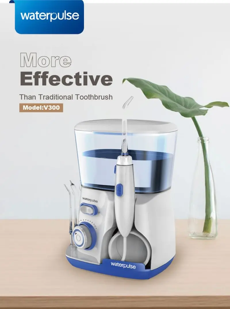 

Waterpulse V300g Oral Irrigation Dental Floss Cleaner Electric Cleaner 800ml Oral Hygiene Teeth Whitening Dental Floss