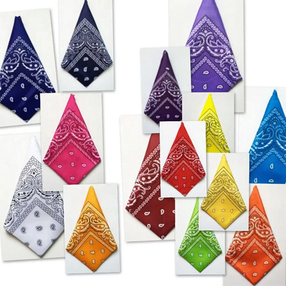 Унисекс смесь хип хоп бандана Головные уборы хлопок волос повязка шарф шеи