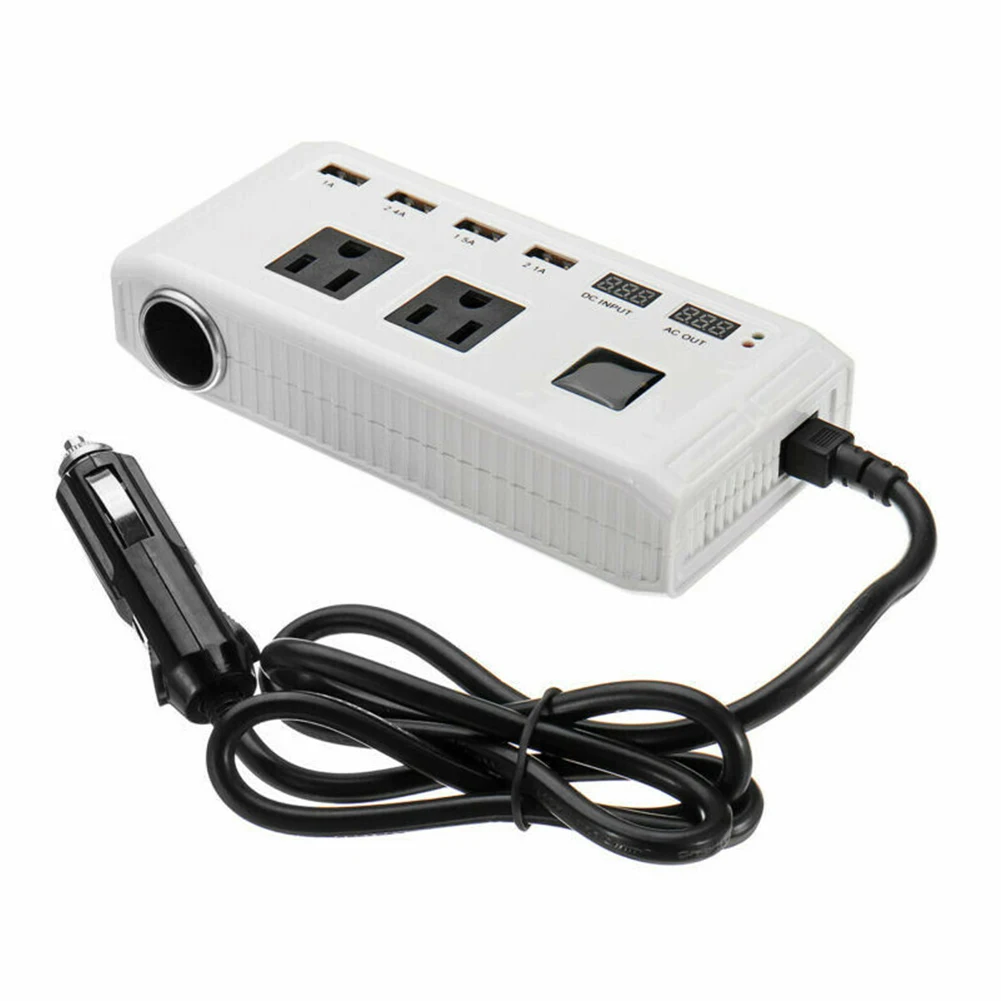 USB Напряжение адаптер Портативный Мощность инвертор прочный Авто конвертер