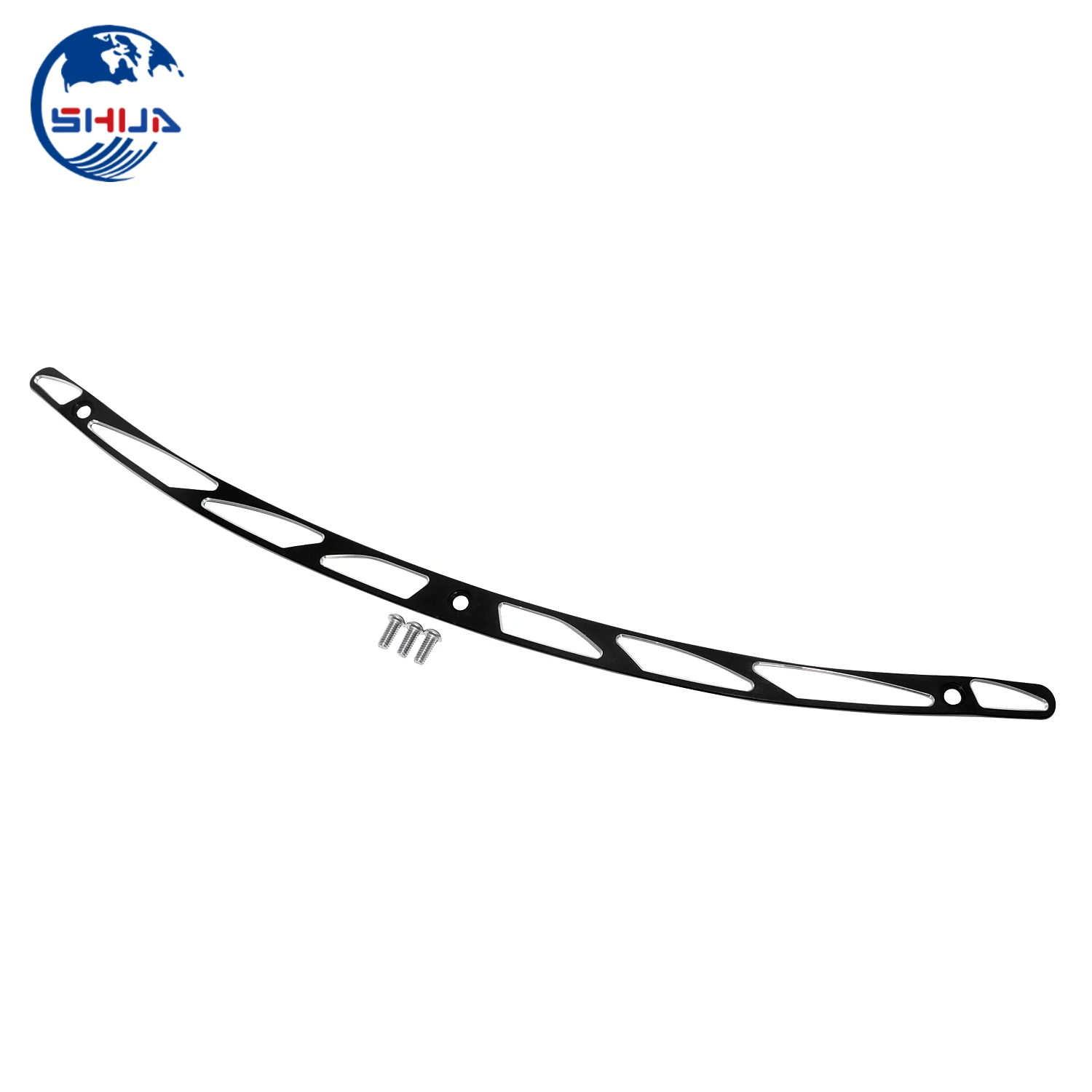 Алюминиевые черные аксессуары для мотоциклов Стайлинг отделка ветрового стекла